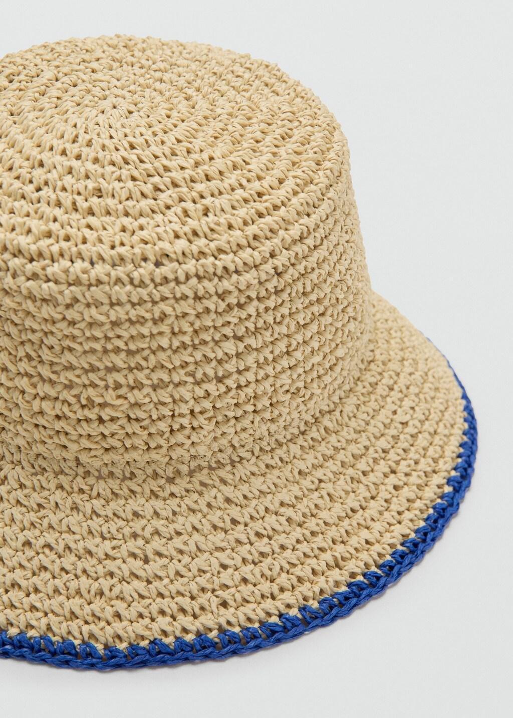Blue Natural Fibre Bucket Hat, 0201_52, large image number 0