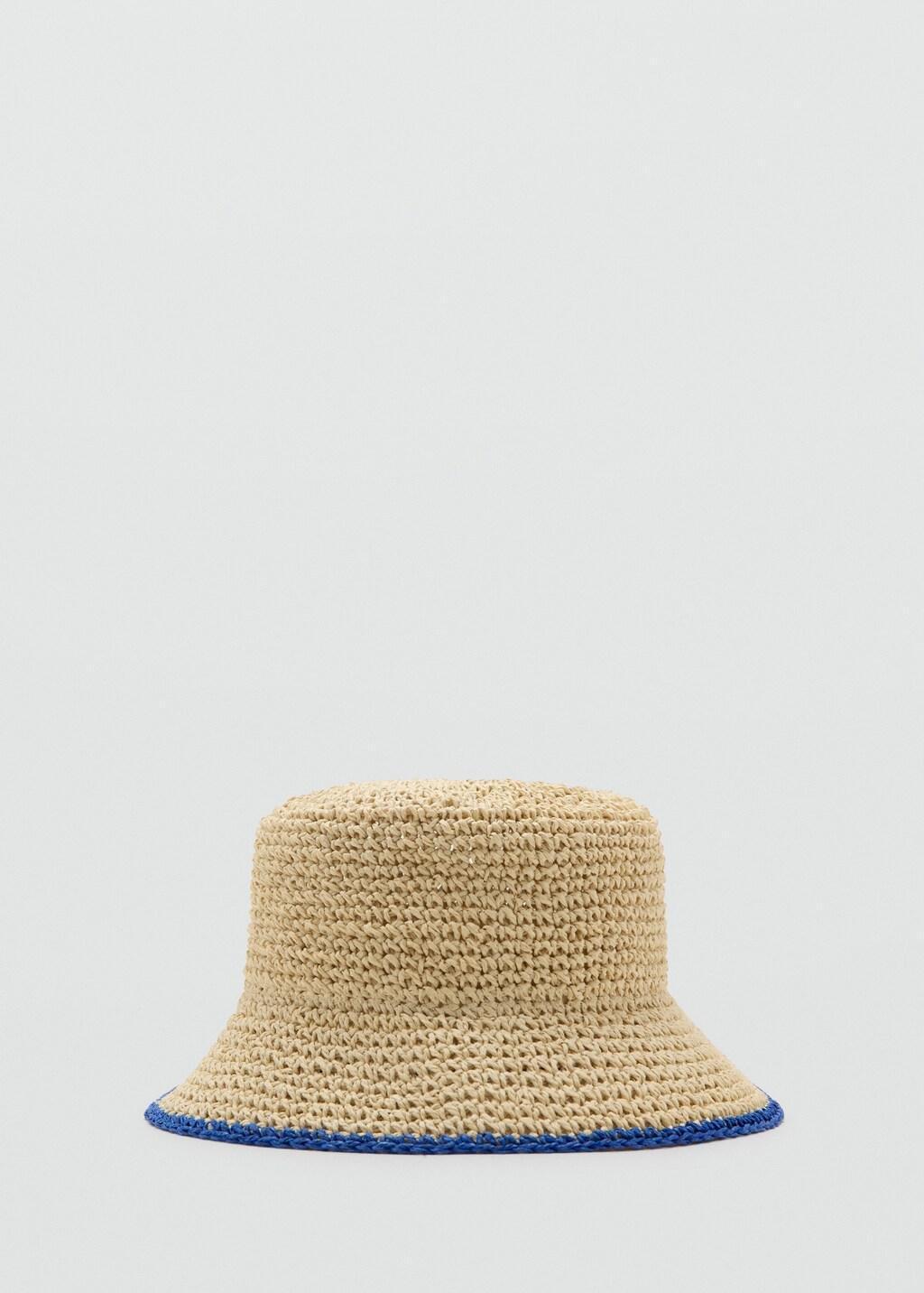 Blue Natural Fibre Bucket Hat, 0201_52, large image number 3