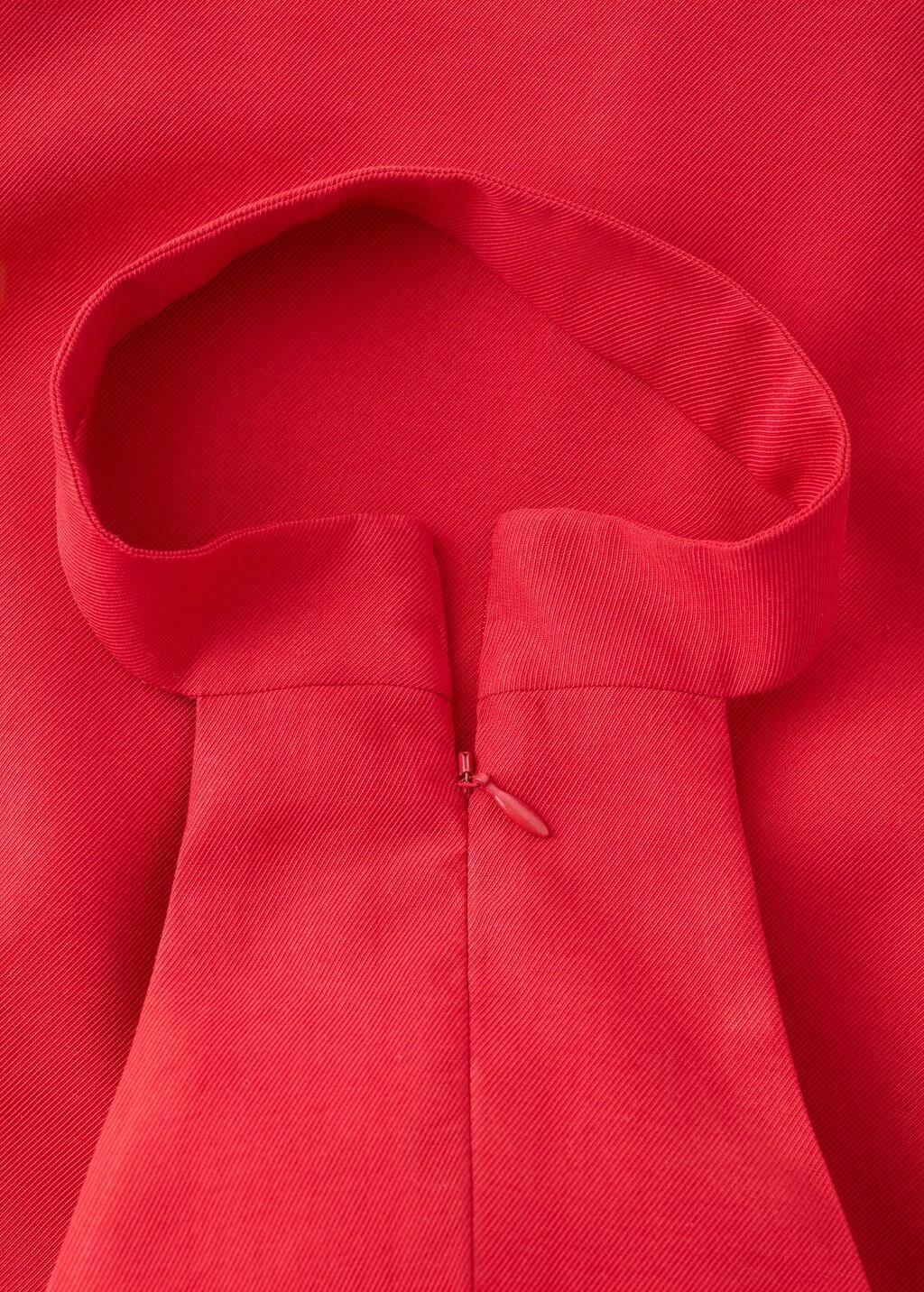 Red Lyocell Strap Neck Top, 0201_70, large image number 1