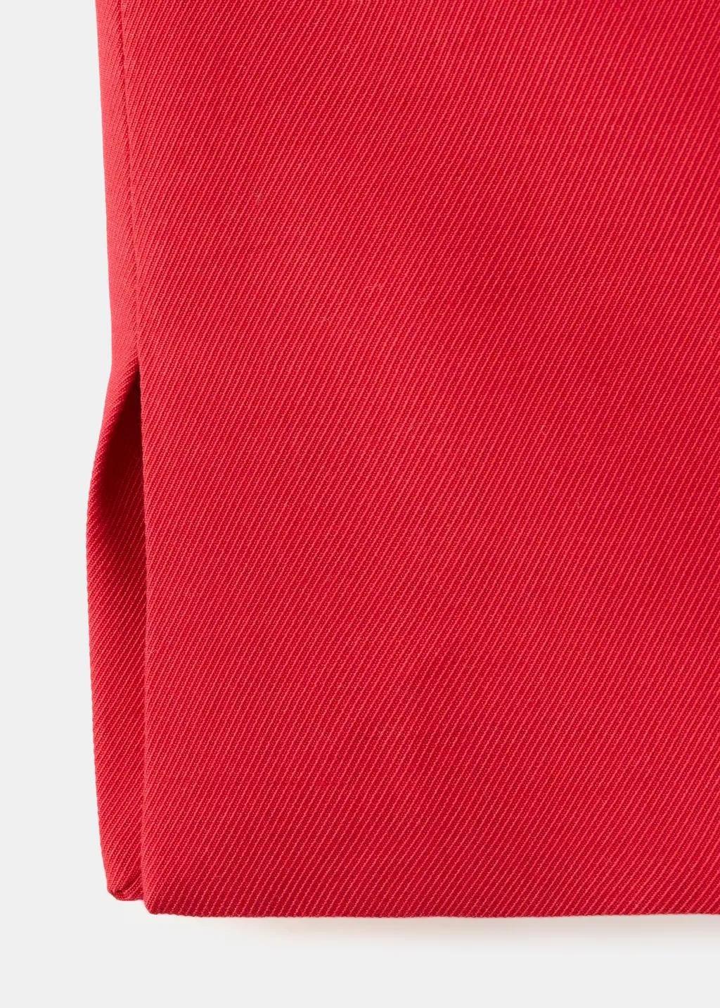 Red Lyocell Strap Neck Top, 0201_70, large image number 5