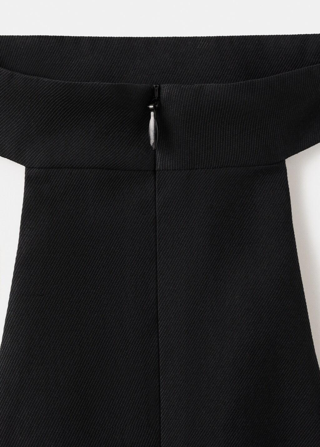 Black Lyocell Strap Neck Top, 0201_99, large image number 4