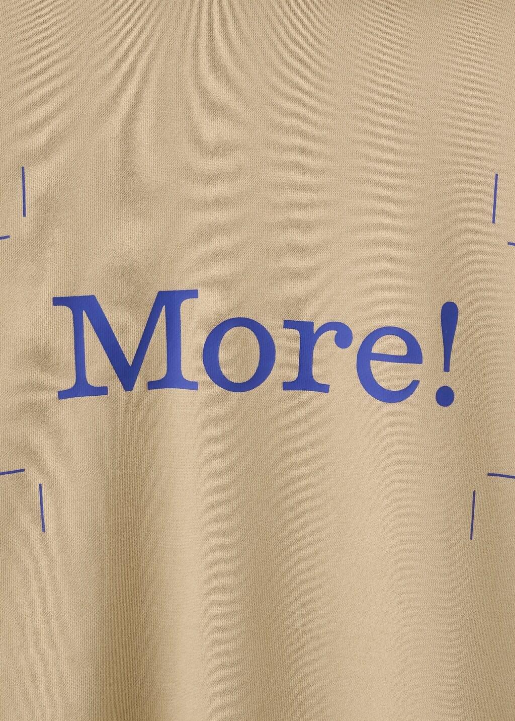 Beige Printed 100% Cotton Hooded Sweatshirt, 0201_08, large image number 1