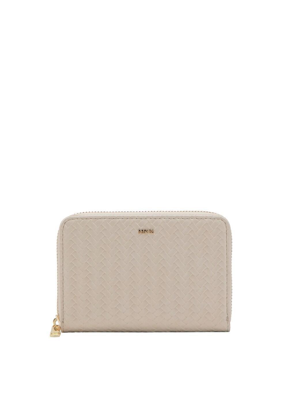 White Braided Wallet, Natural White, large image number 2