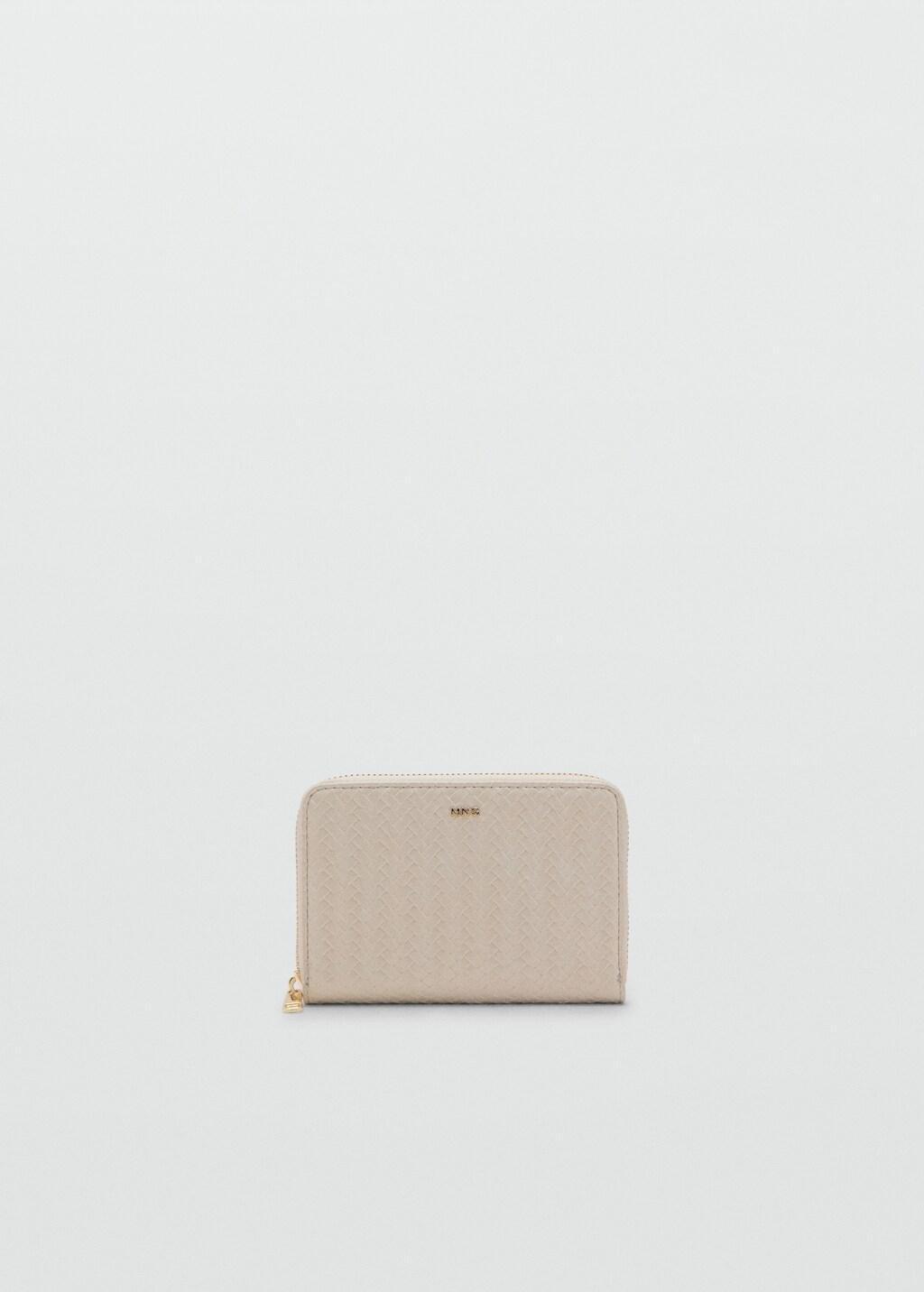 White Braided Wallet, Natural White, large image number 3