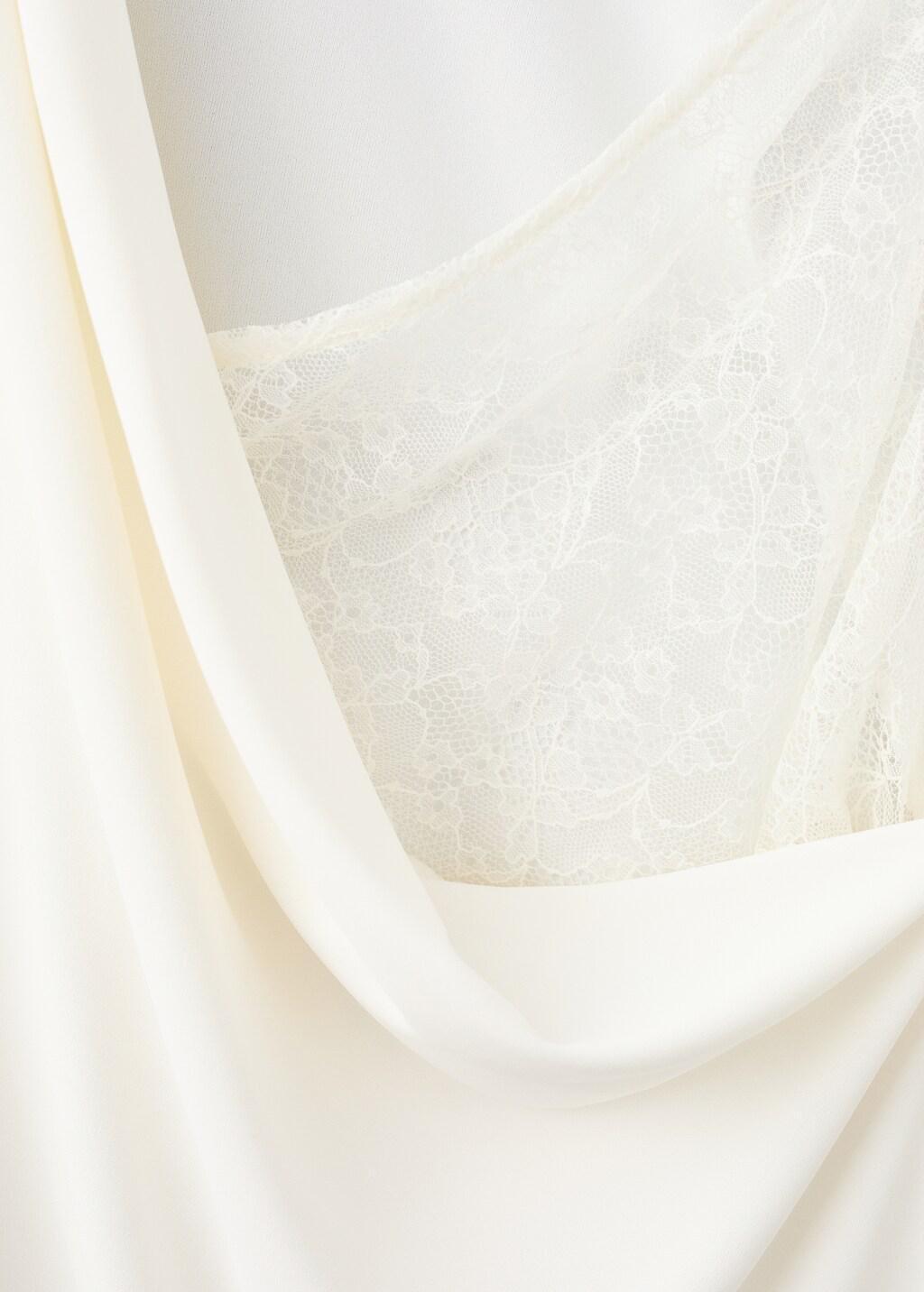 White Open-Back Lace Dress, 0201_02, large image number 5