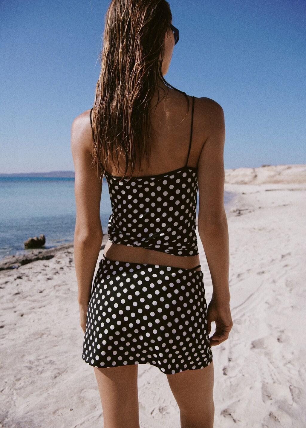 BLACK Polka-dot skirt, 0201_99, medium
