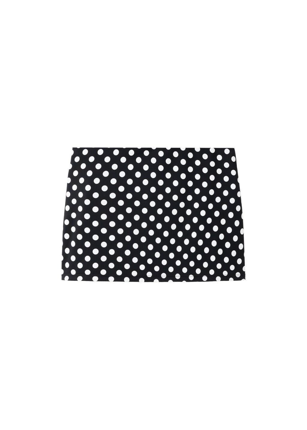 BLACK Polka-dot skirt, 0201_99, large image number 5