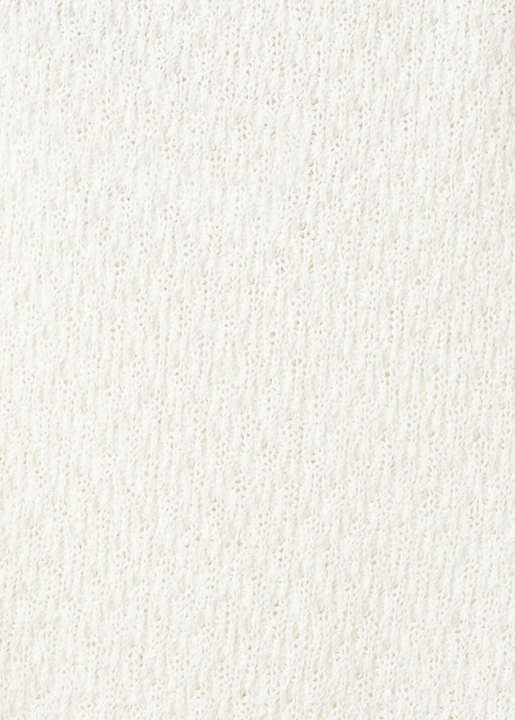 Beige Straight Knitted Trousers, 0201_05, large image number 5