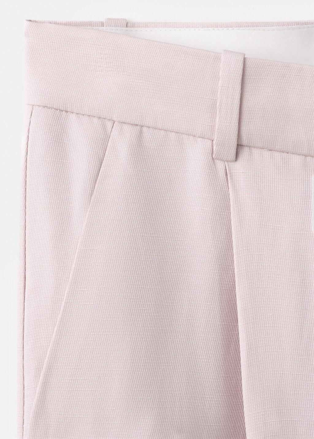 Purple Lt Pastel Straight-Fit Linen Suit Trousers, 0201_68, large image number 1