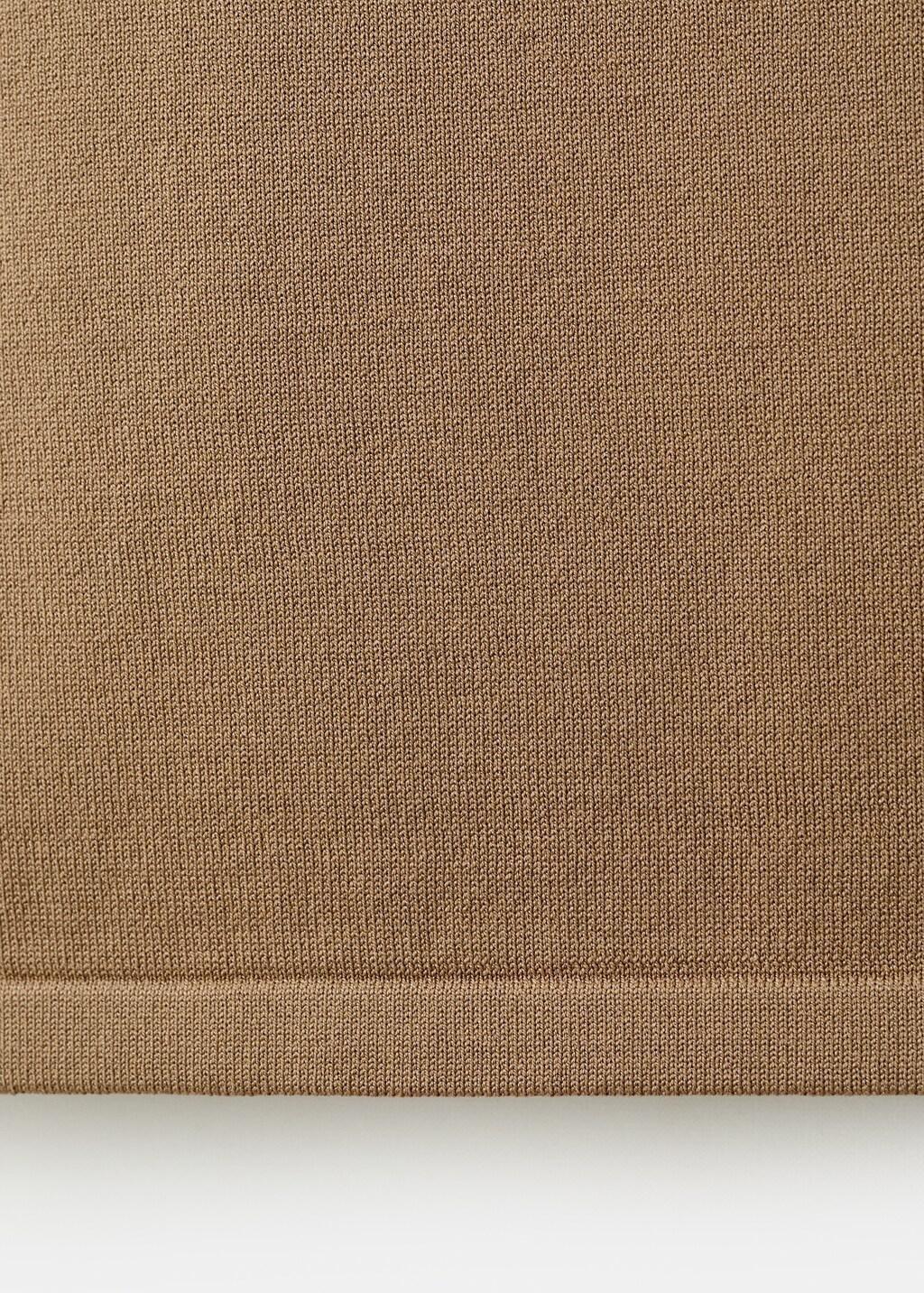 Brown Sleeveless Top With Decorative Buttons, Dark Brown, large image number 5