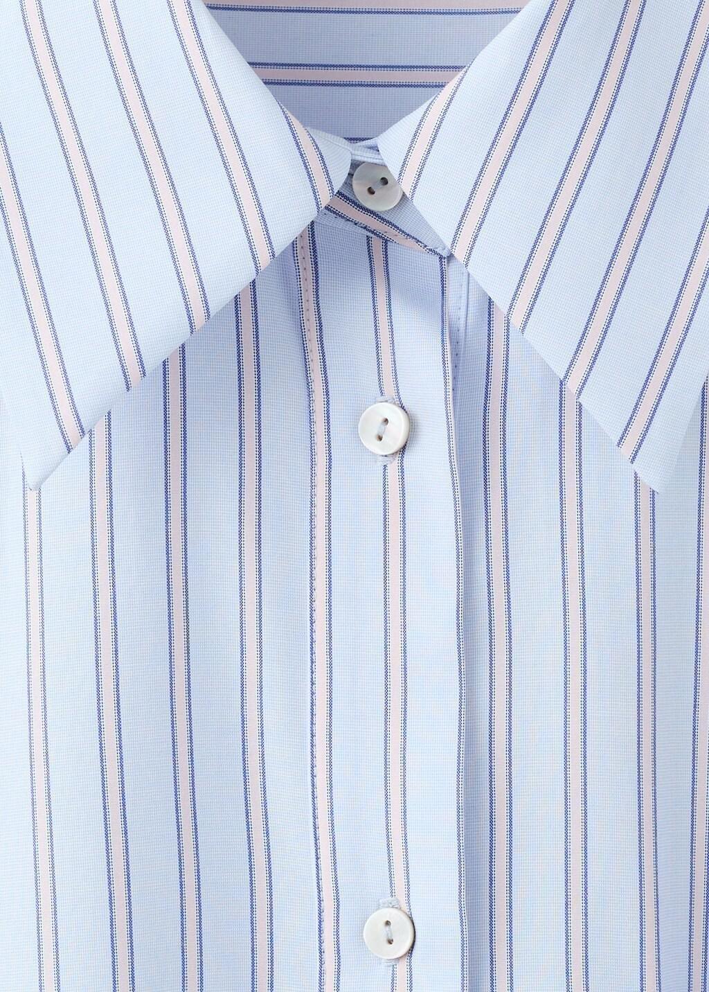 Blue Lt Pastel Striped Shirt With Rhinestone Detail, 0201_50, large image number 1