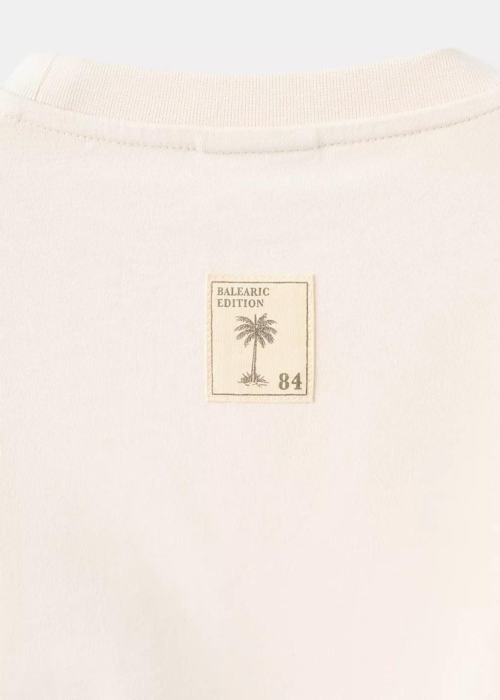 White 100% Cotton Embroidered T-Shirt, White, large image number 5