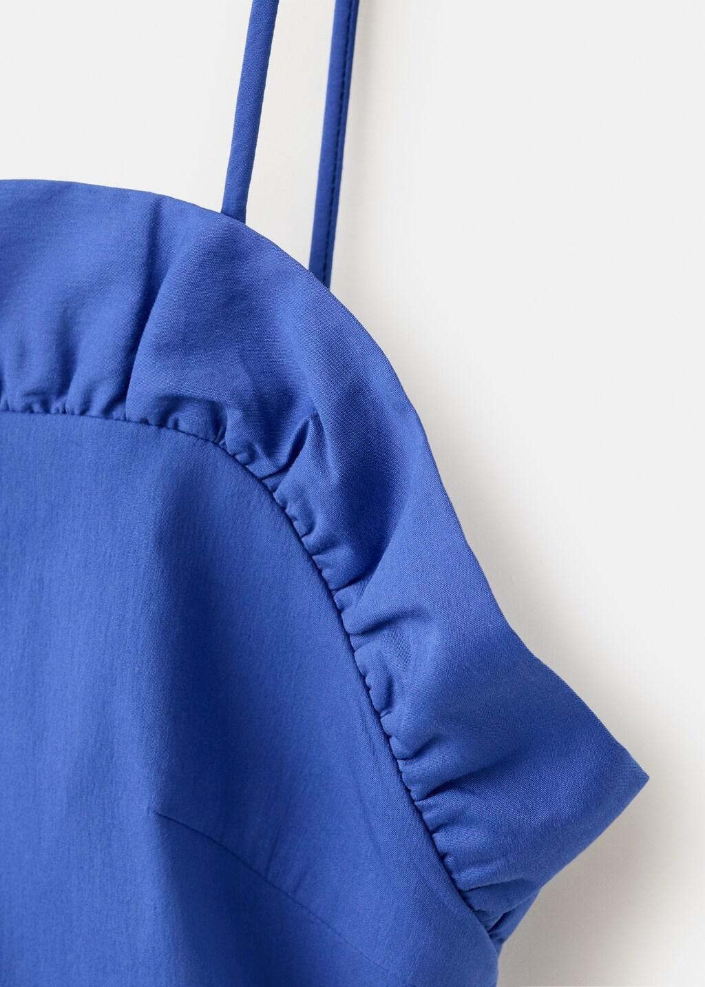 Blue Open Back Crop Top, 0201_52, large image number 5