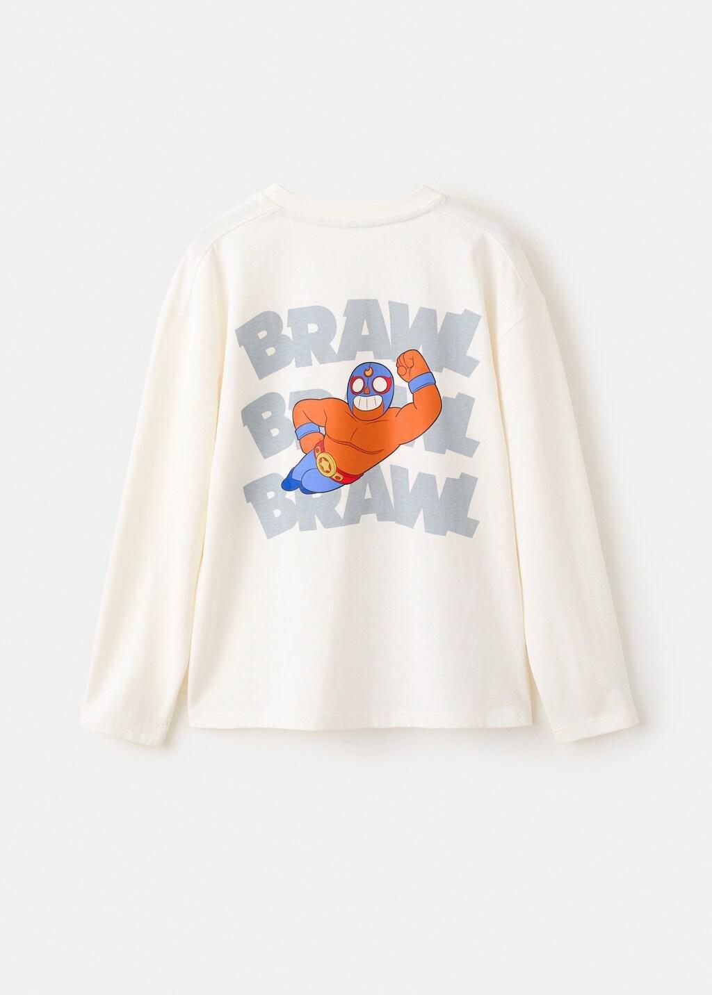 White Brawl Stars T-Shirt, Kids Boys, Natural White, medium
