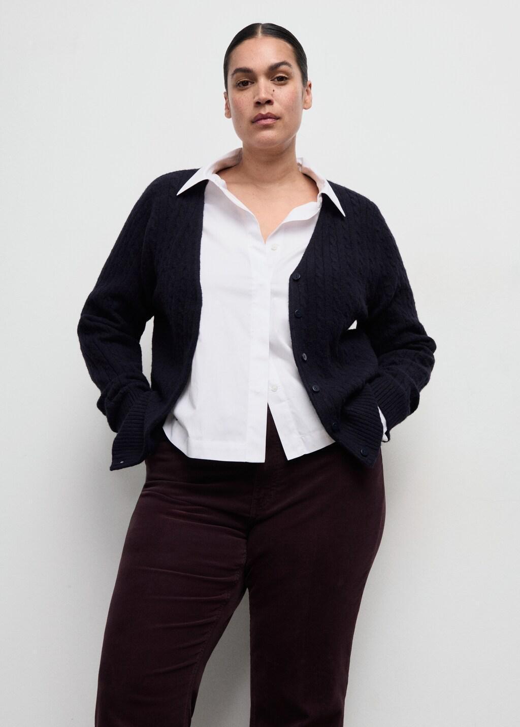 Burgundy Corduroy Flared Jeans, Dark Red, large image number 6