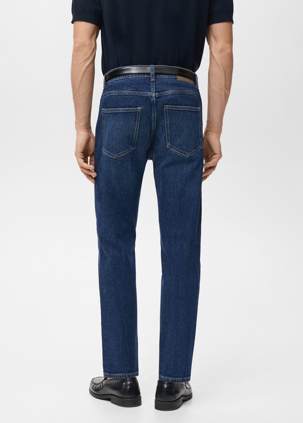 Blue Ben Cropped Tapered-Fit Jeans, Open Blue, medium