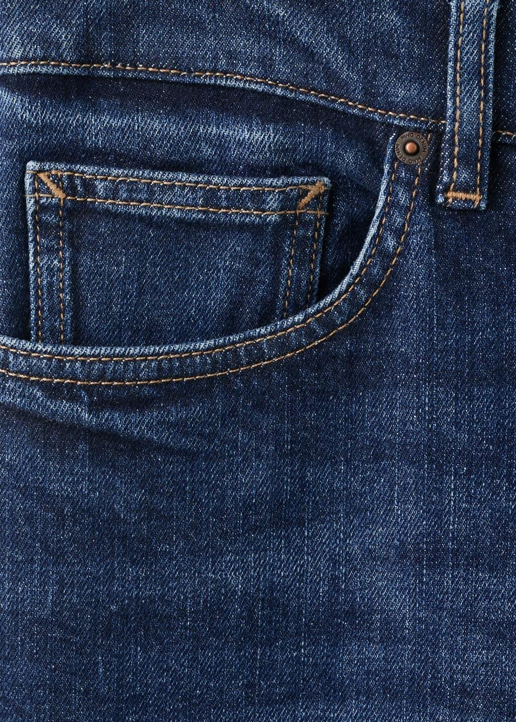 Blue Ben Cropped Tapered-Fit Jeans, Open Blue, large image number 5