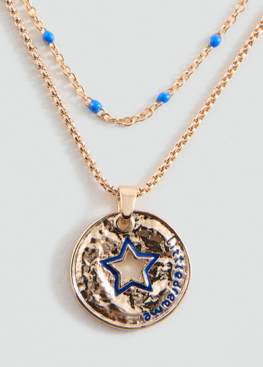 Gold Necklaces, Set Of 2,Kids Girls, Gold, large image number 1