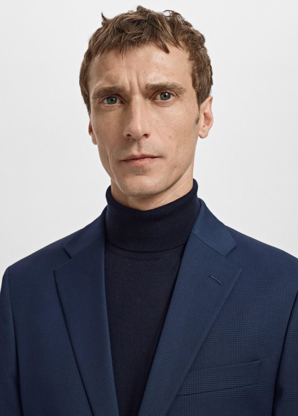 Navy Milan Slim-Fit Suit Jacket, Navy, large image number 4