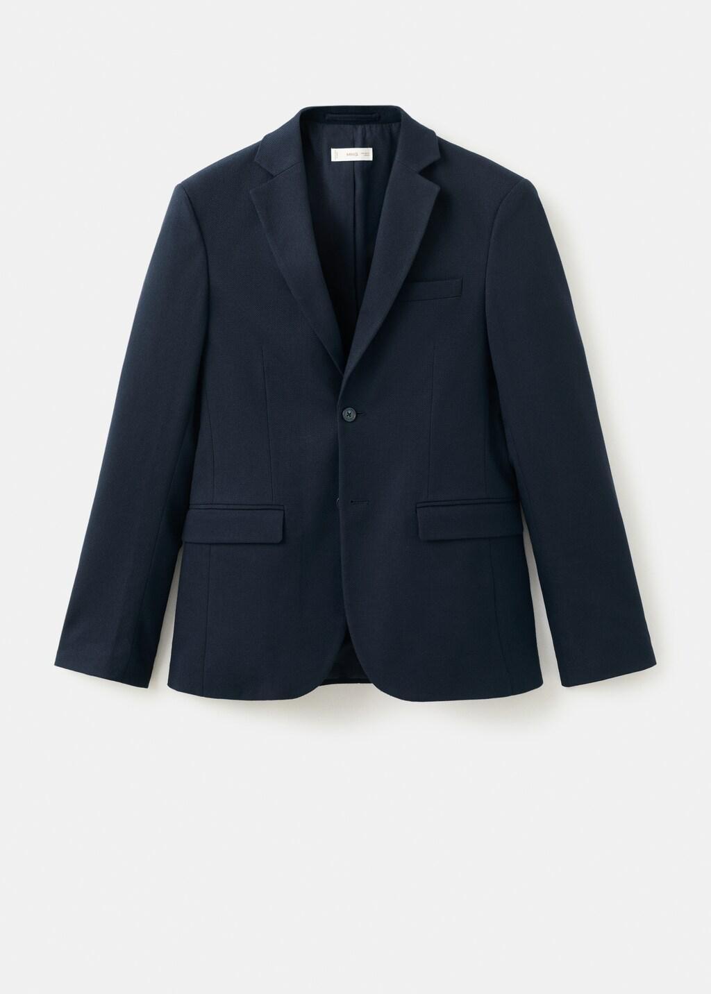 Navy Milan Slim-Fit Suit Jacket, Navy, large image number 7