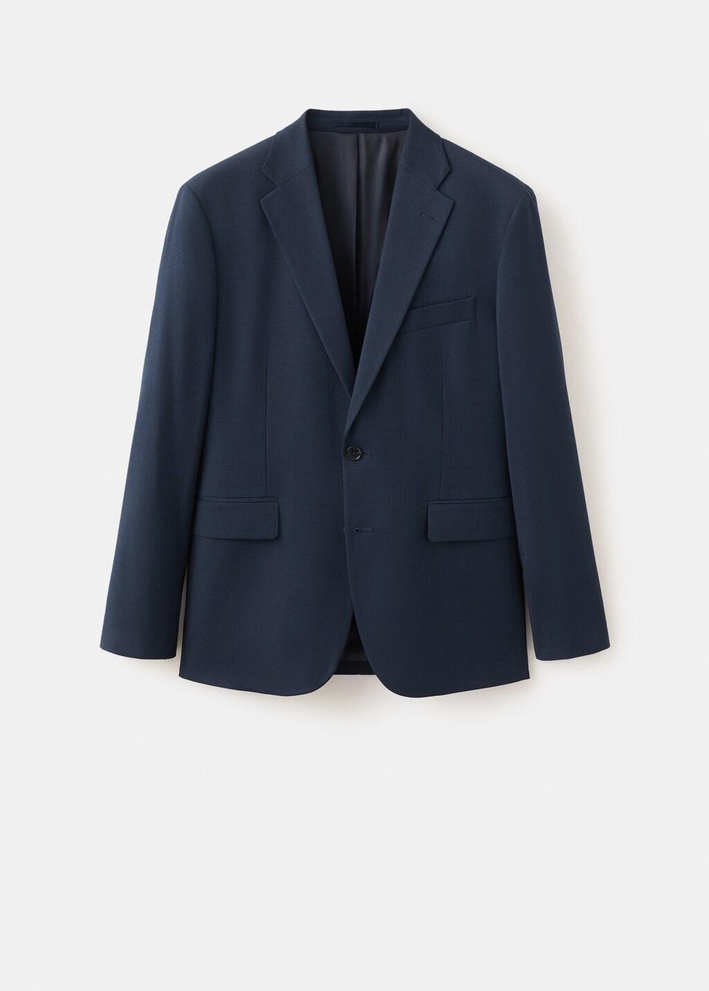 Navy Milan Slim-Fit Suit Jacket, Navy, large image number 8