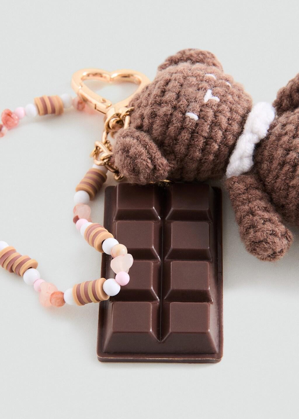 BROWN Charms key ring, Kids Girl, Brown, large image number 0