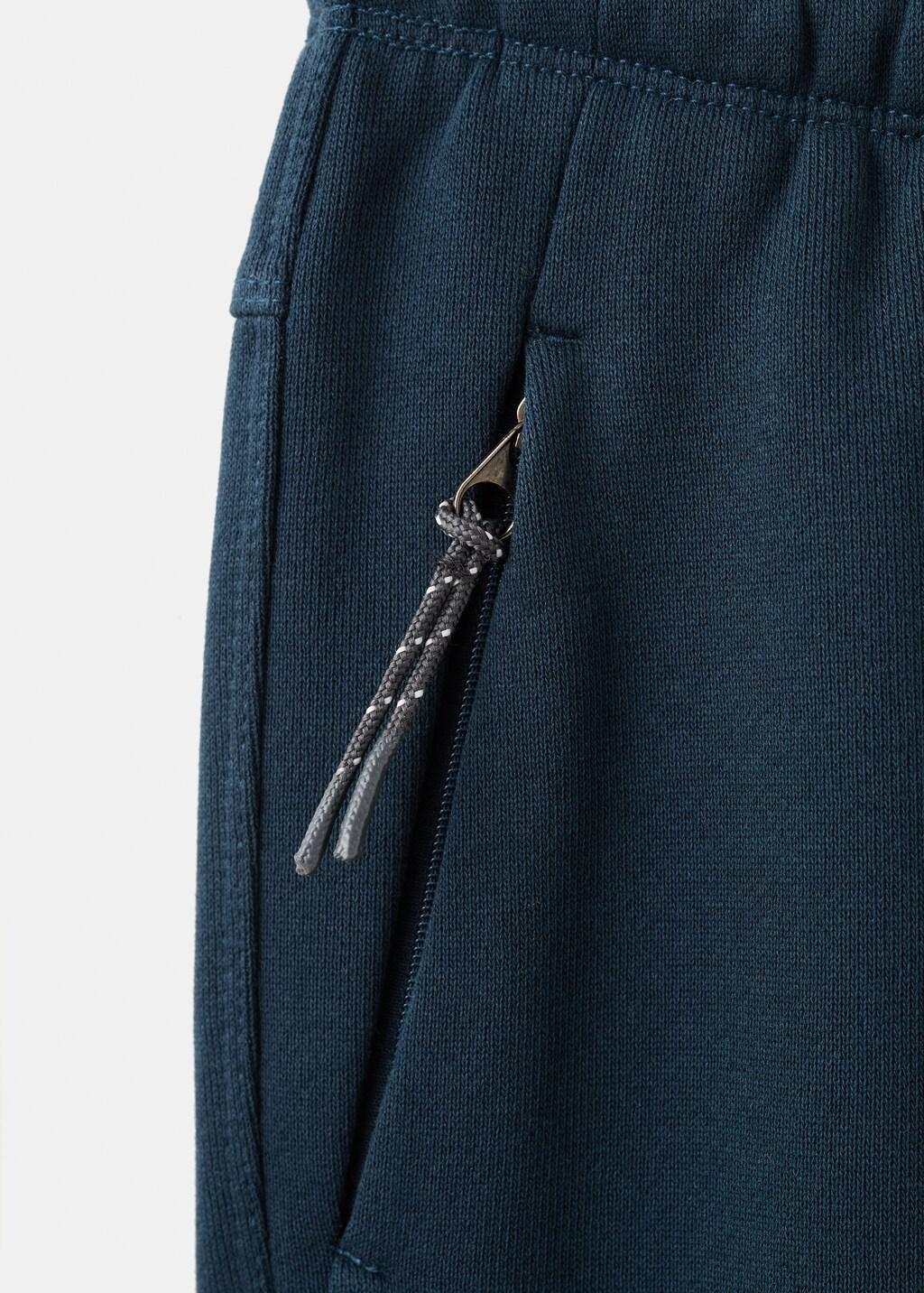 Navy Drawstring Jogger Trousers, Kids Boys, Navy, large image number 2