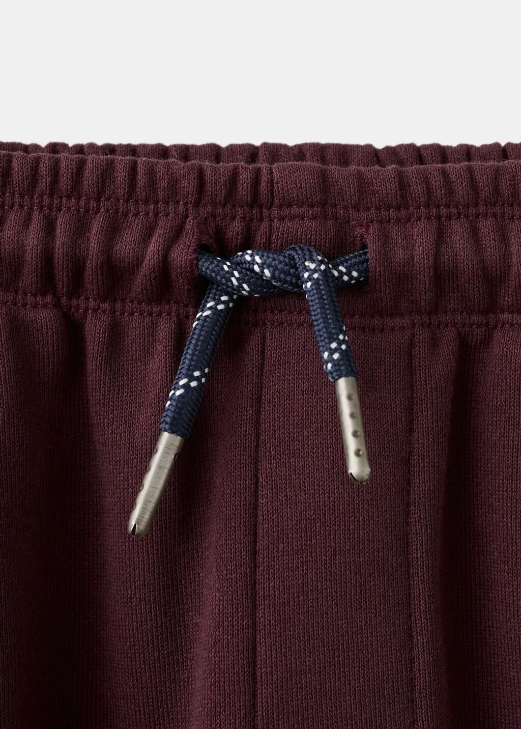 Red Drawstring Jogger Trousers, Kids Boys, Dark Red, large image number 4