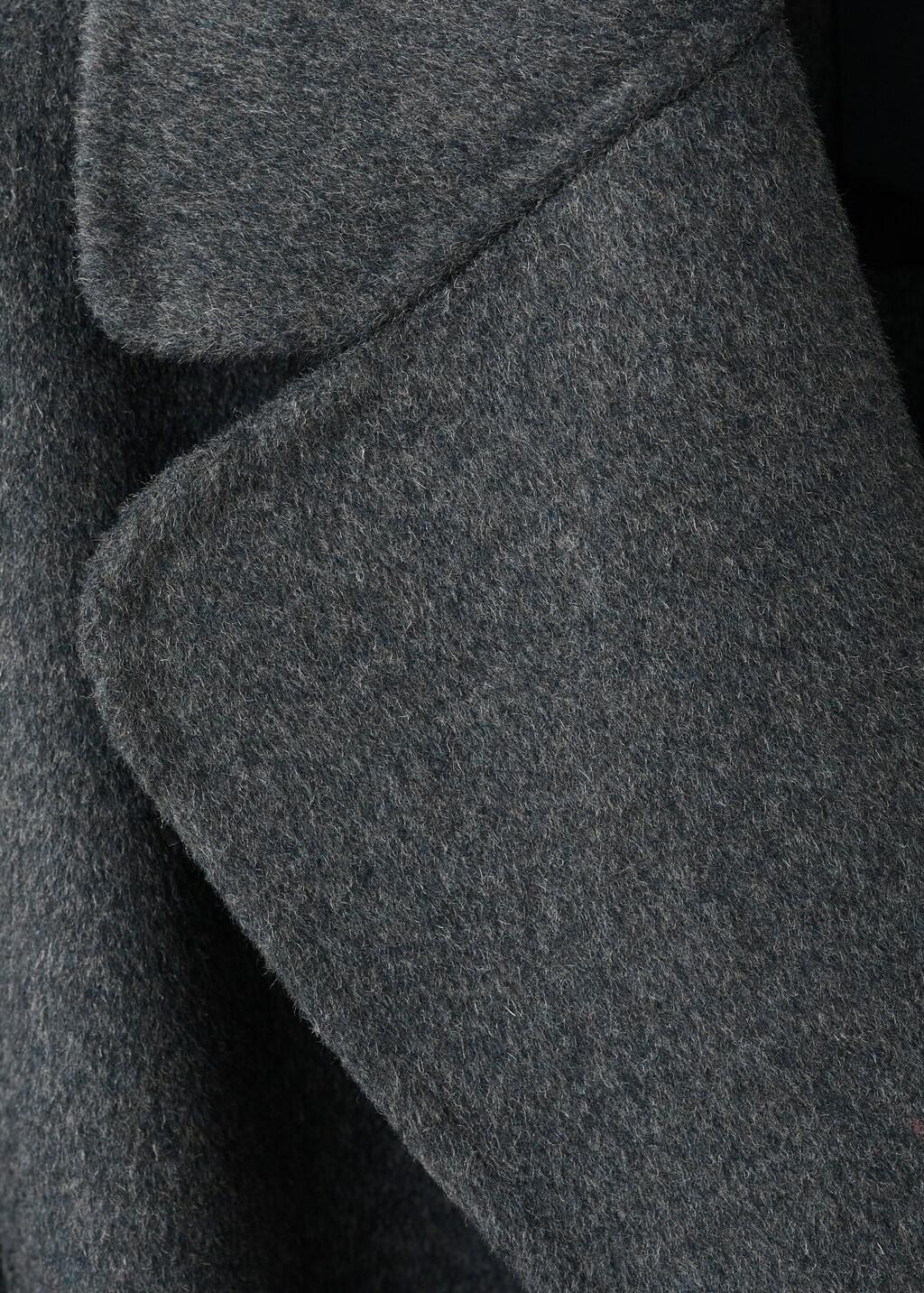 Grey Handmade Wool Coat With Belt, 0201_92, large image number 5