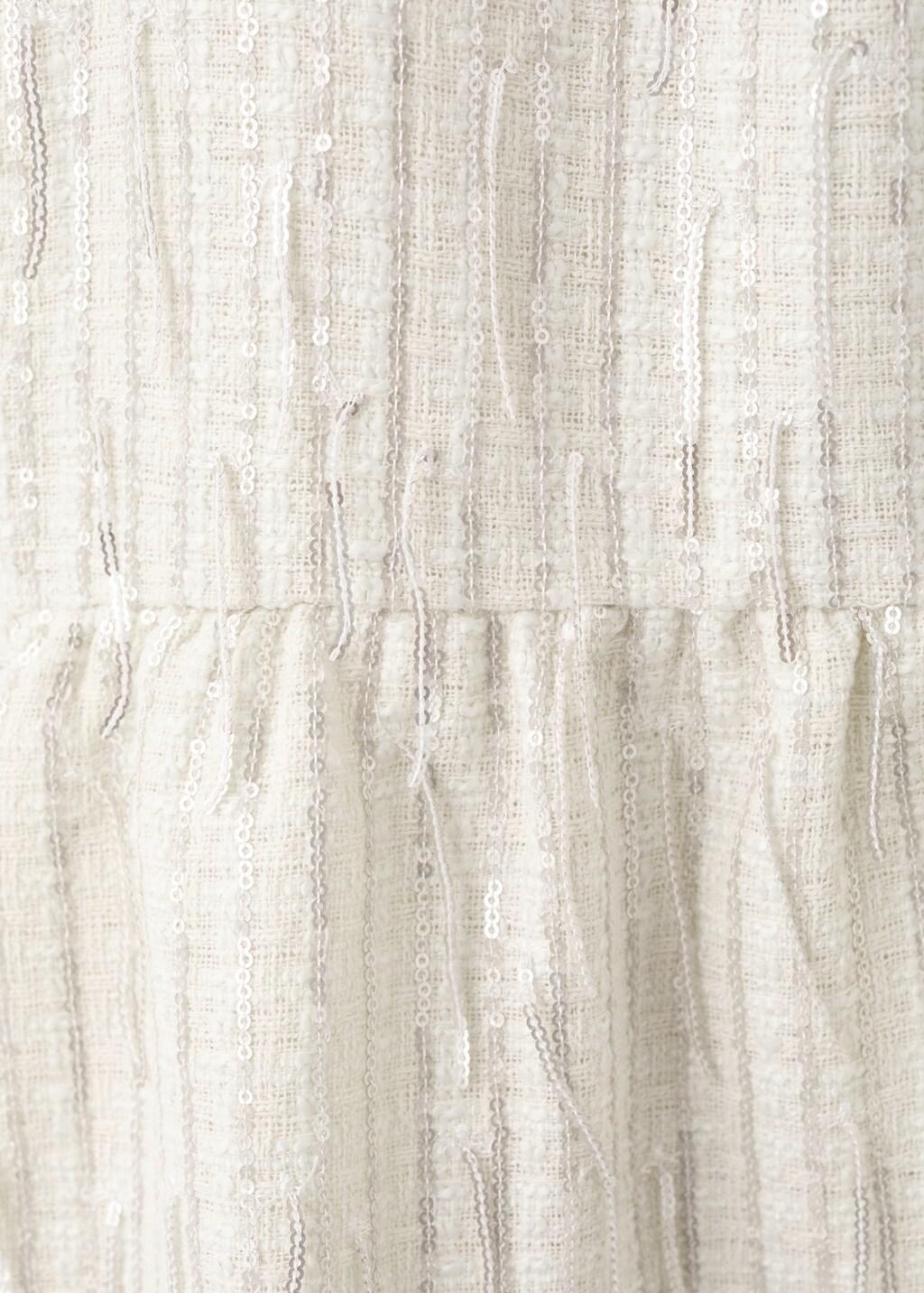 Beige Sequined Dress, Kids Girls, Light Beige, medium