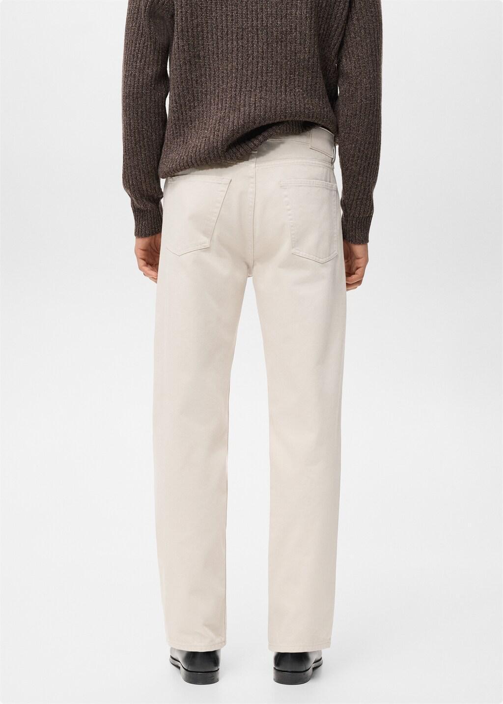 Beige Moby Straight-Fit Jeans, Light Beige, large image number 2