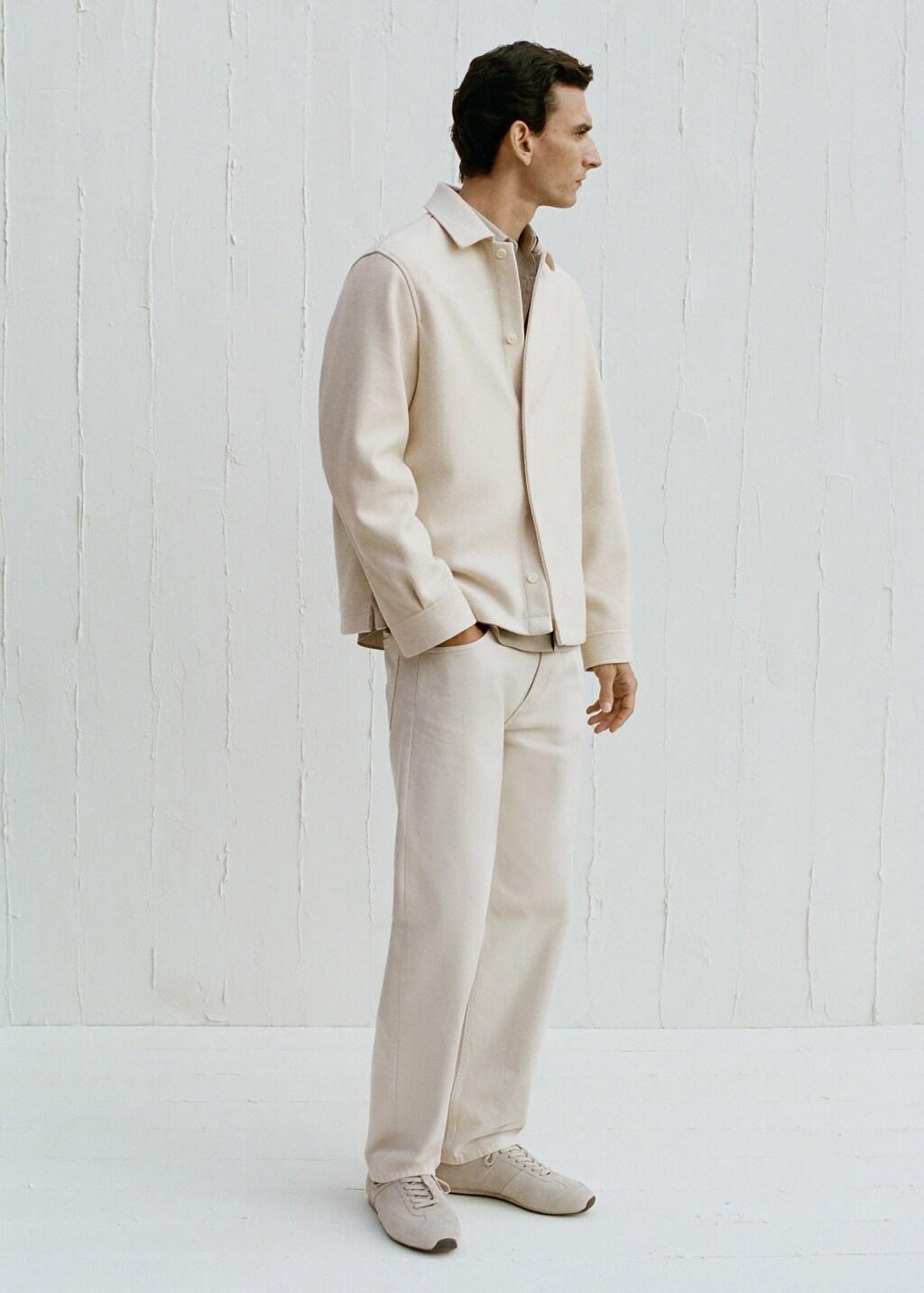 Beige Moby Straight-Fit Jeans, Light Beige, large image number 5