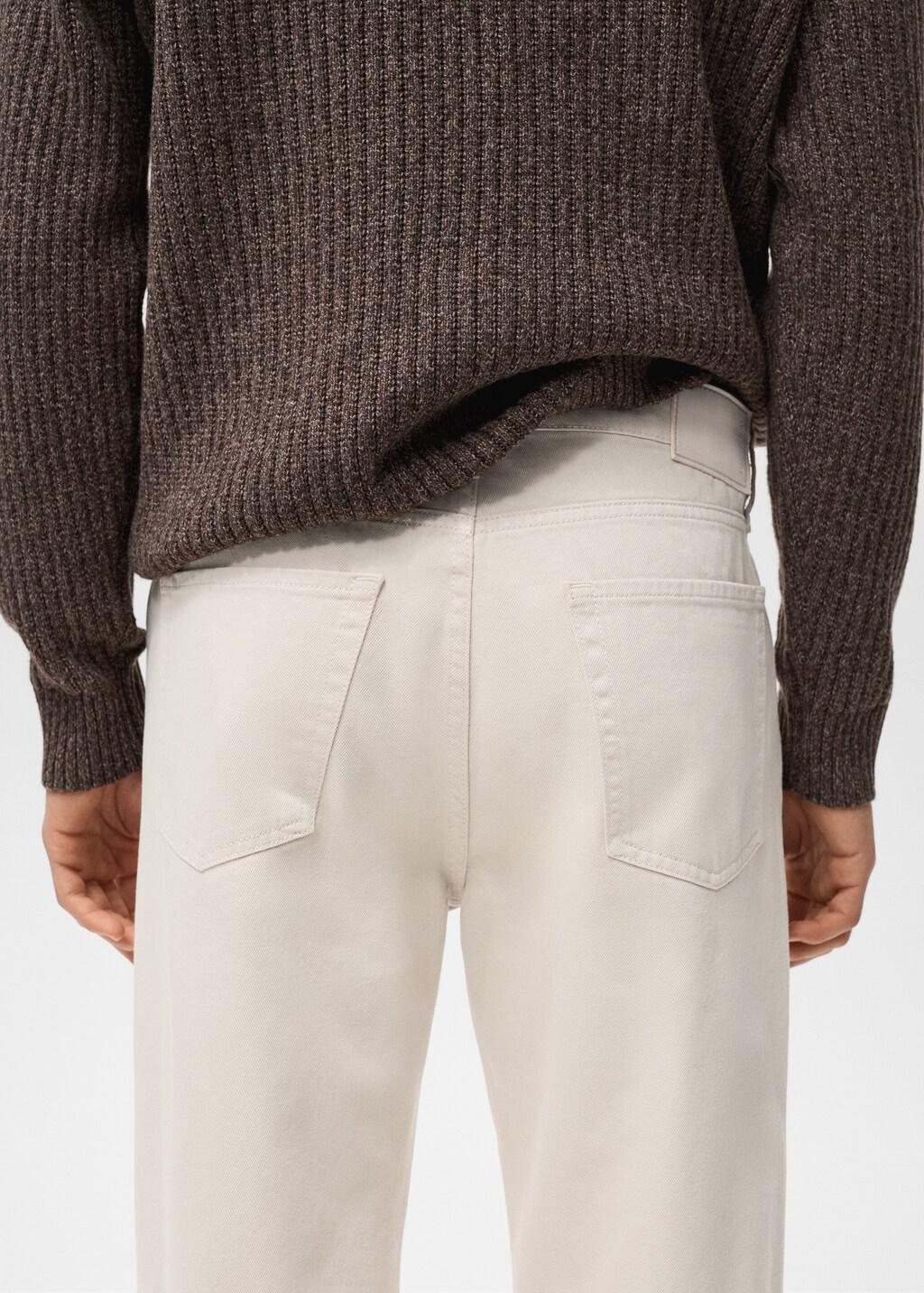 Beige Moby Straight-Fit Jeans, Light Beige, large image number 6