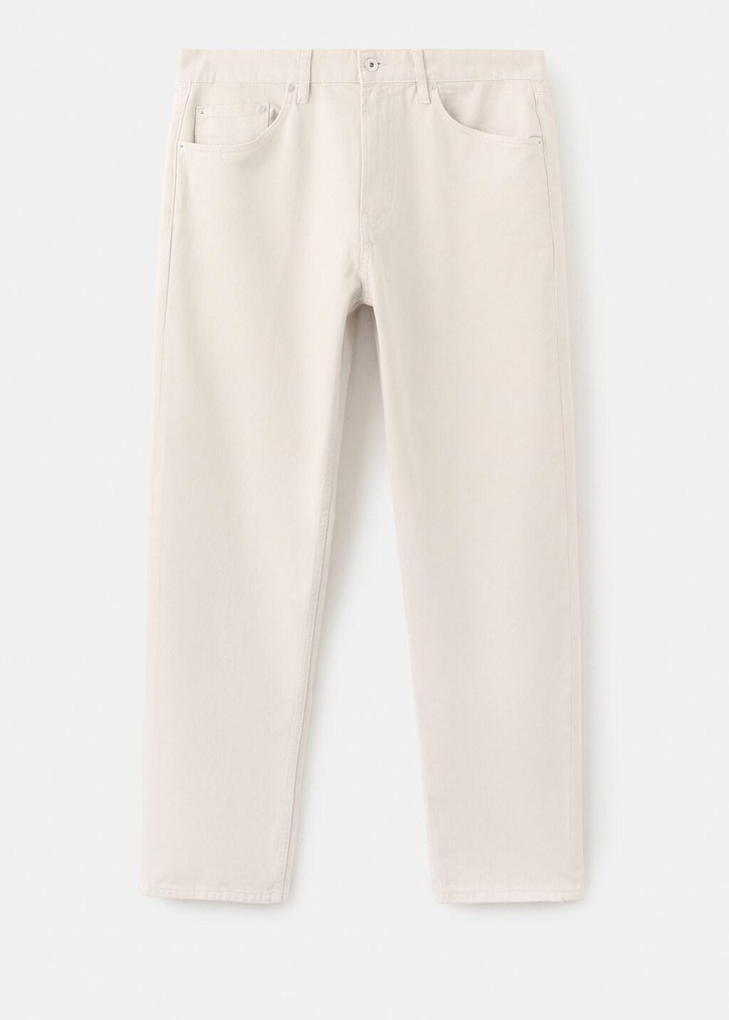 Beige Moby Straight-Fit Jeans, Light Beige, large image number 9