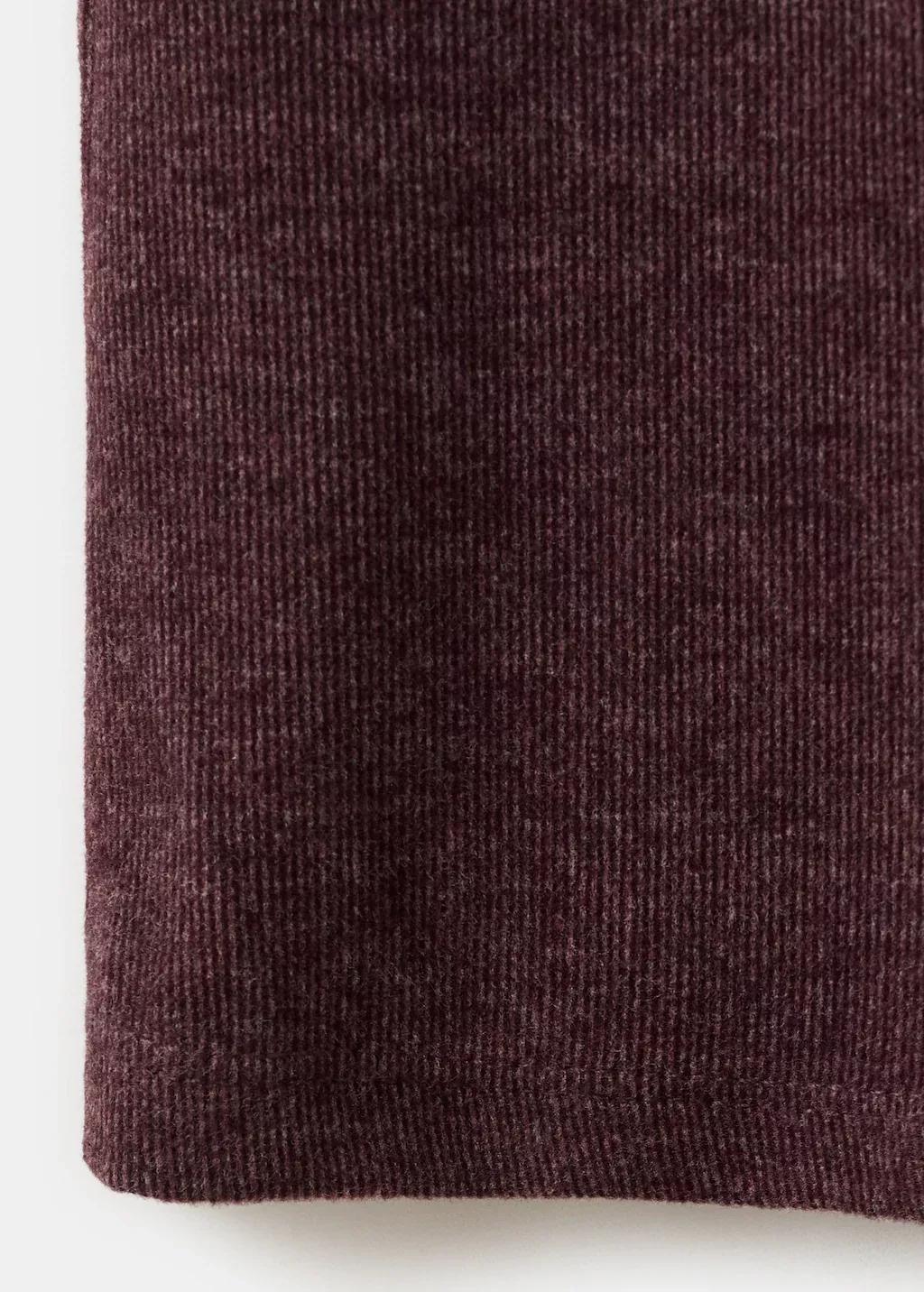 Red Knitted Trousers With Elastic Waistband, 0201_78, large image number 5