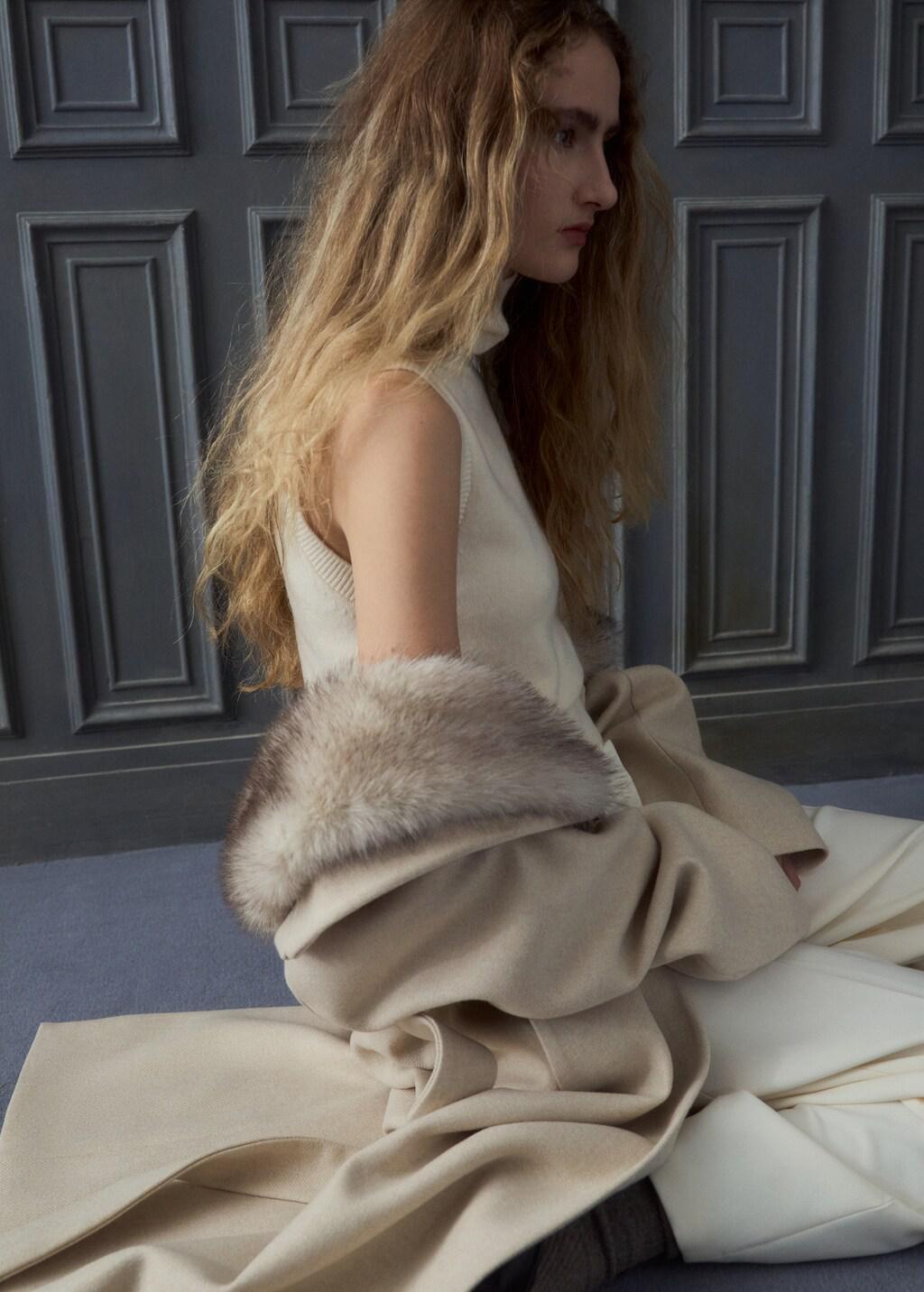 Pink Turtleneck Knit Top, 0201_05, large image number 6