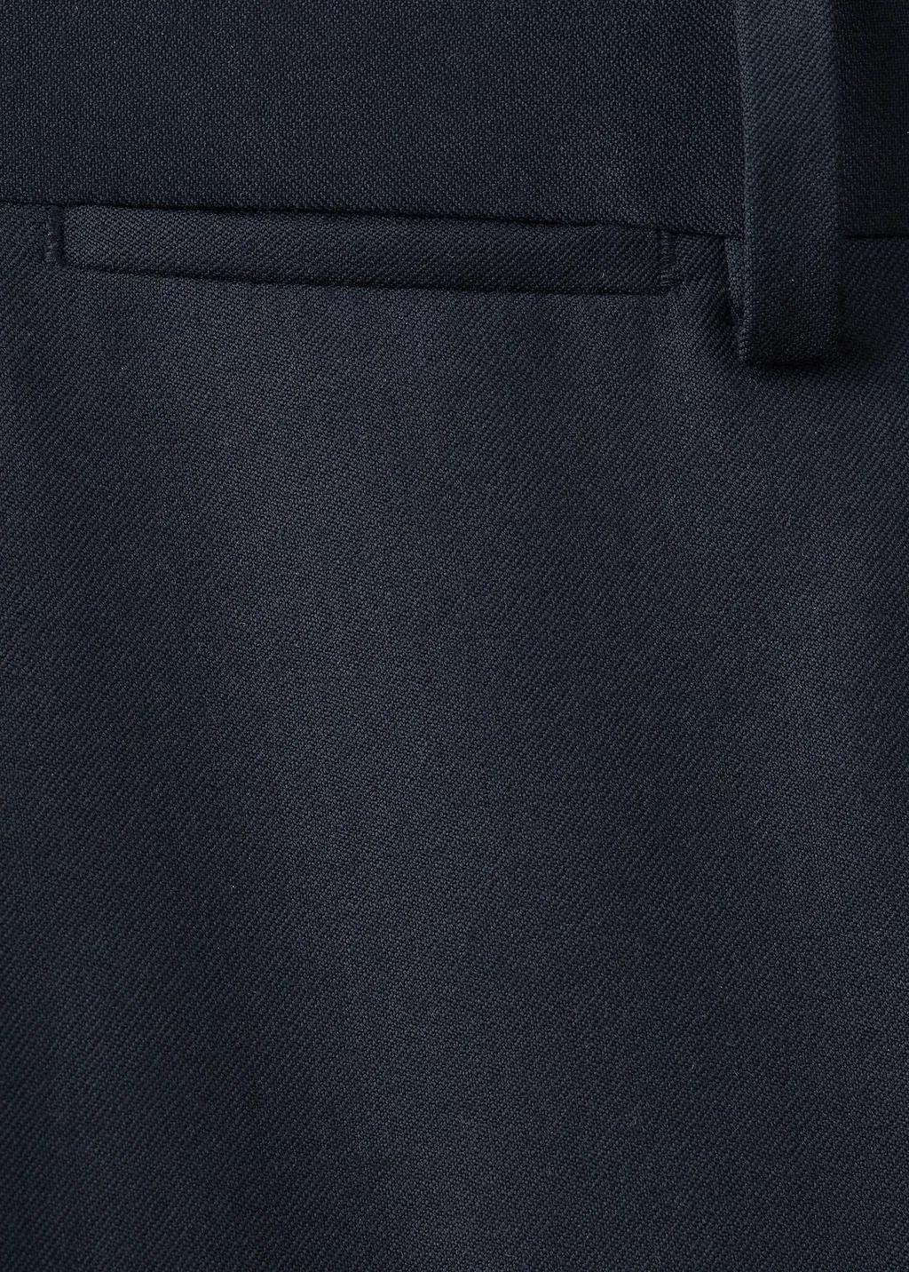 Navy Turin 100% Wool Suit Trousers, Navy, large image number 5