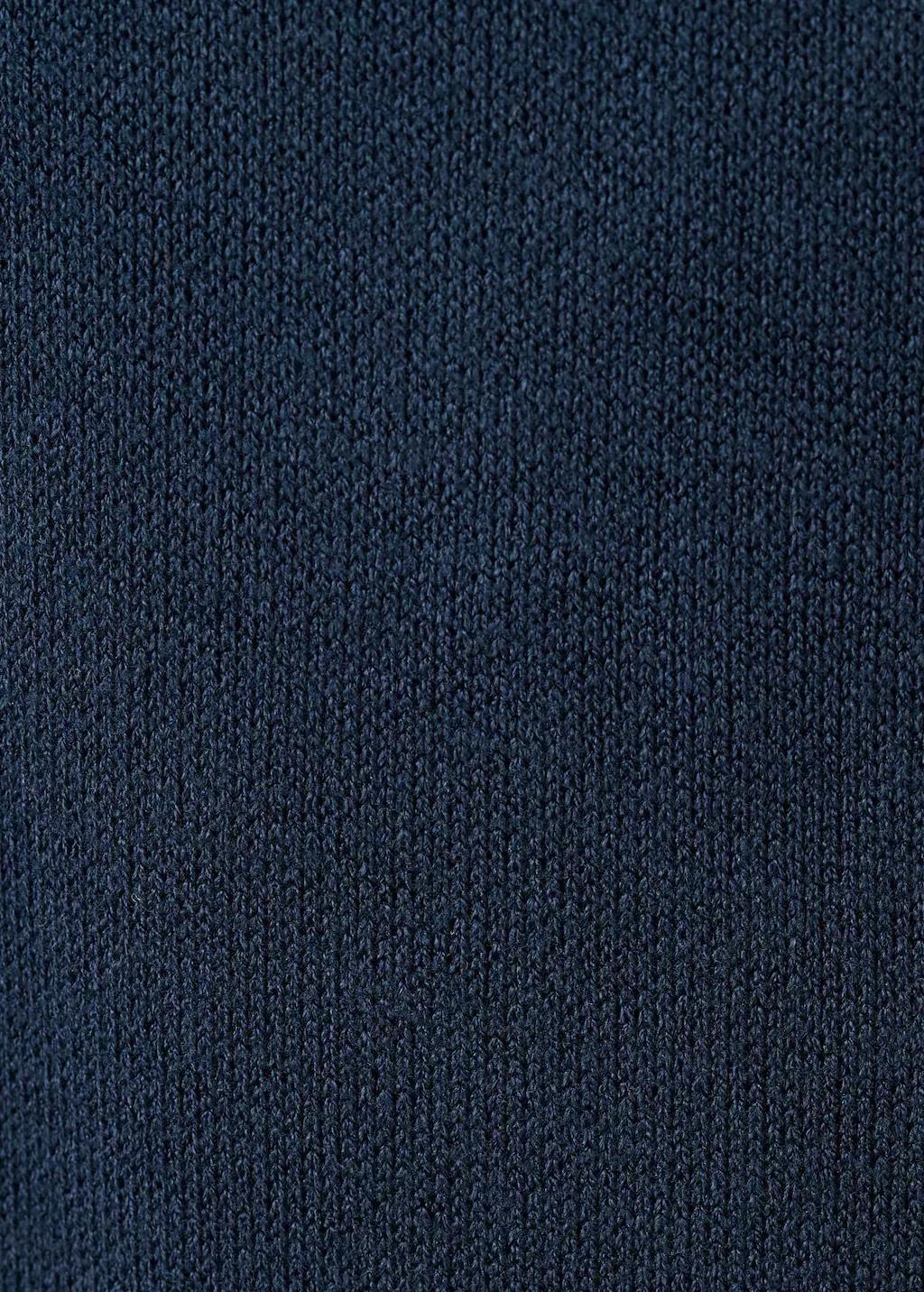 Navy Straight-Fit Trousers With Elastic Waist, 0201_56, large image number 5