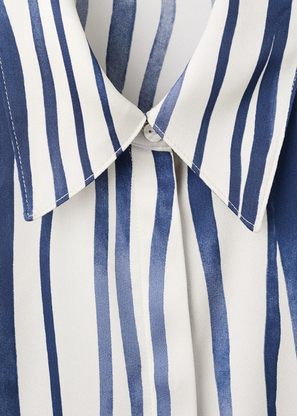 Navy Flowy Printed Shirt, Navy, large image number 1