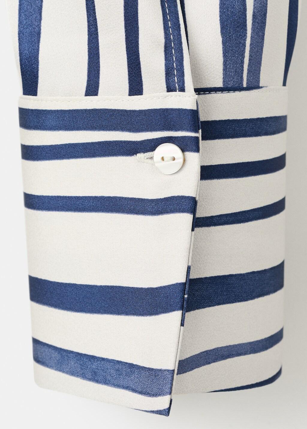 Navy Flowy Printed Shirt, Navy, large image number 5