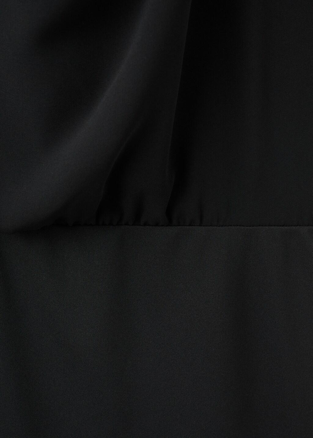 Black Halter-Neck Dress With Bow, Black, large image number 5