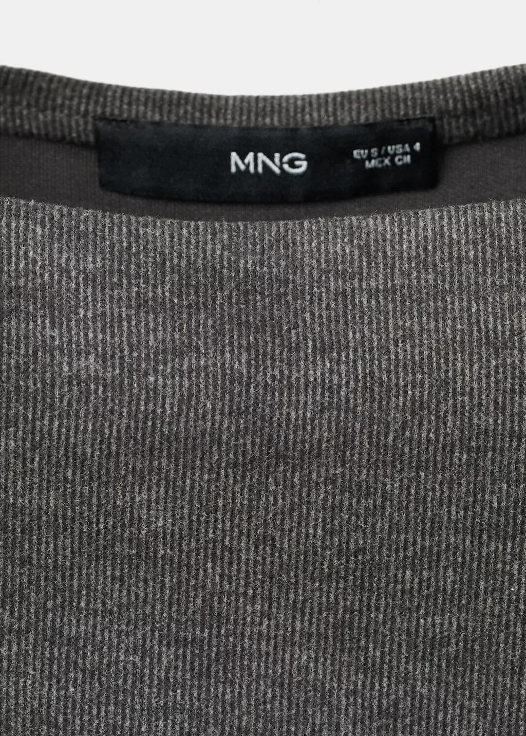 Grey Fitted Sweater Dress, Grey, large image number 1