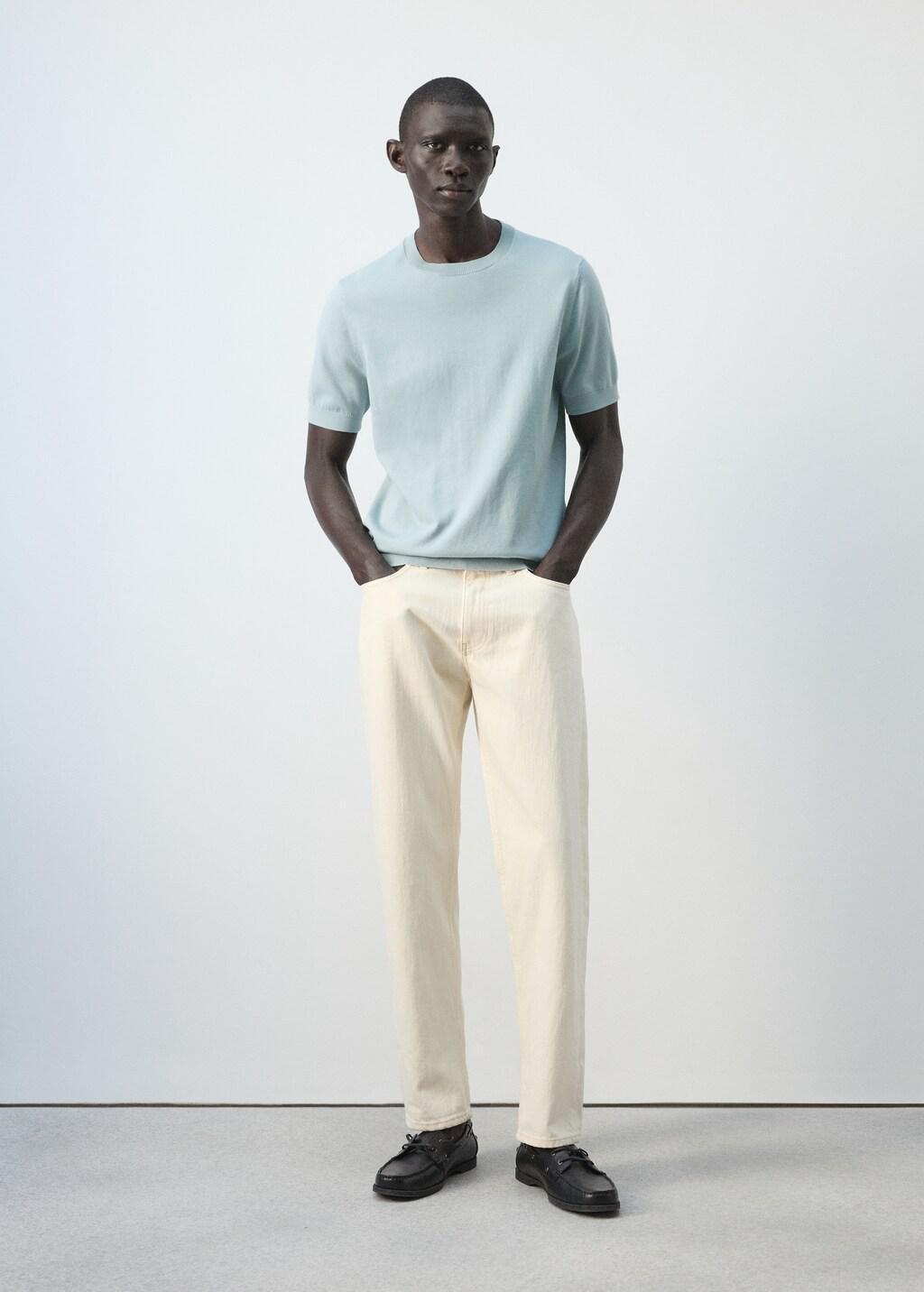 Turquoise Fine Jersey 100% Cotton T-Shirt, Turquoise - Aqua, large image number 0