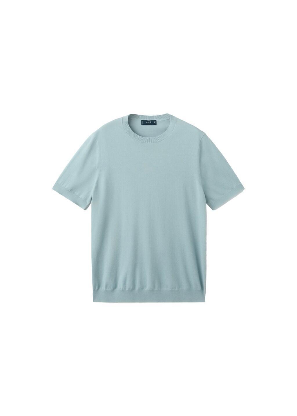 Turquoise Fine Jersey 100% Cotton T-Shirt, Turquoise - Aqua, large image number 7
