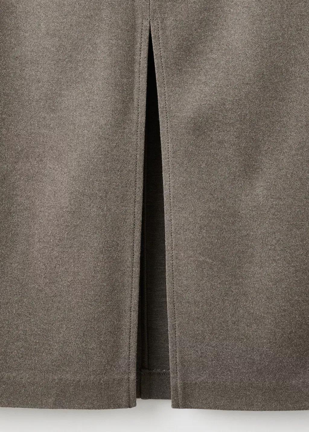 Brown Opening Pencil Skirt, Medium Brown, large image number 10