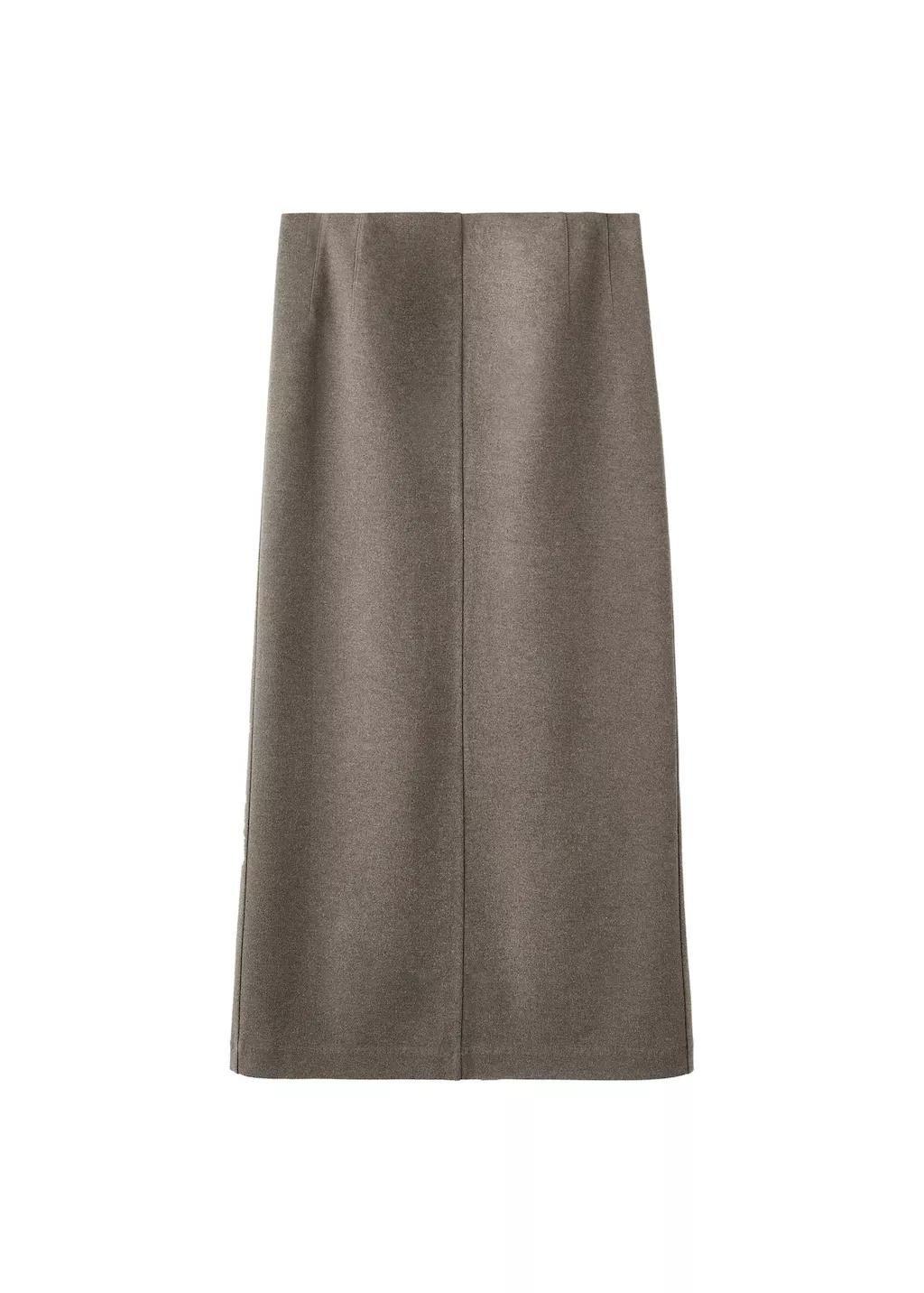 Brown Opening Pencil Skirt, Medium Brown, large image number 11