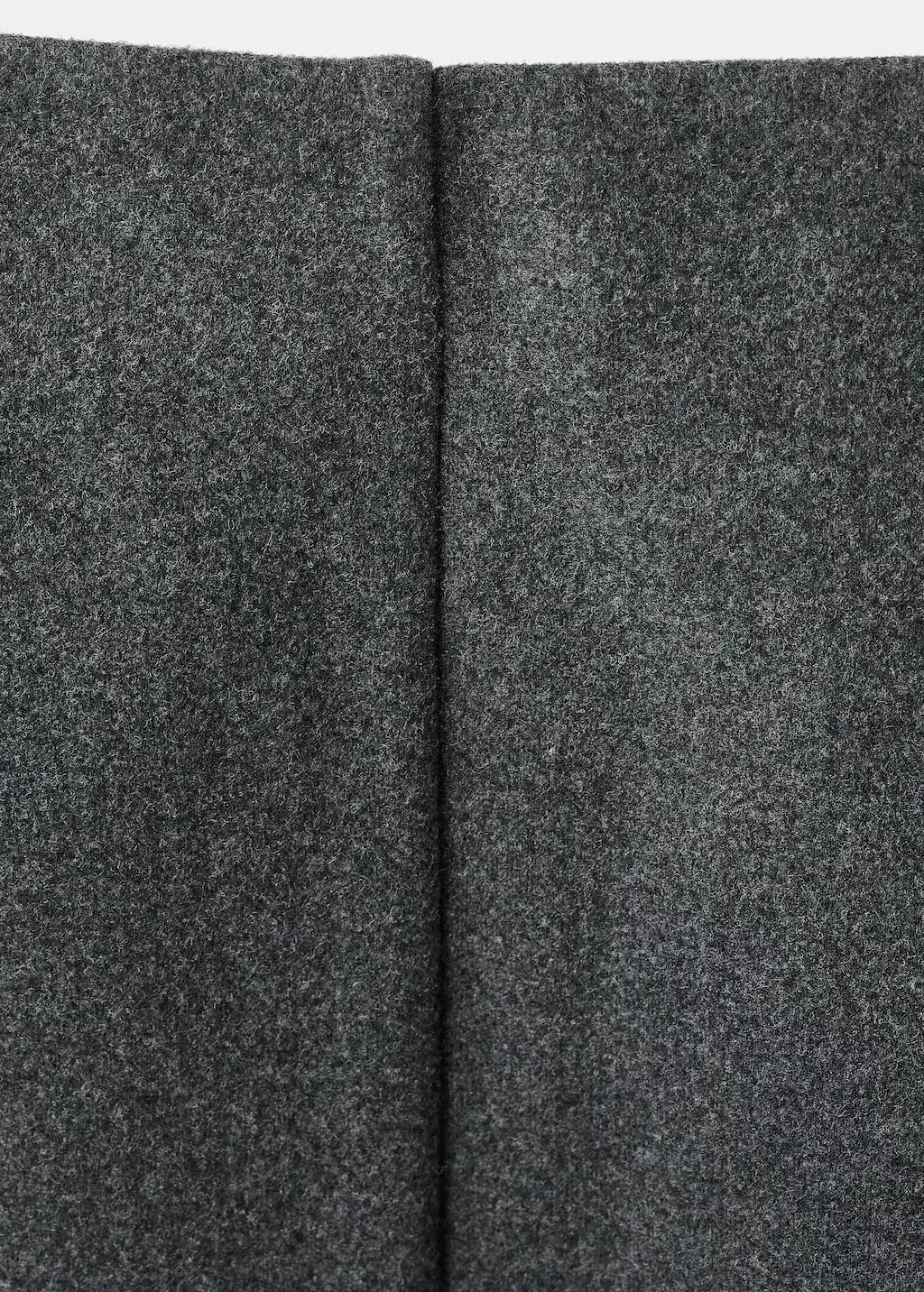 Grey Opening Pencil Skirt, Dark Grey, large image number 3