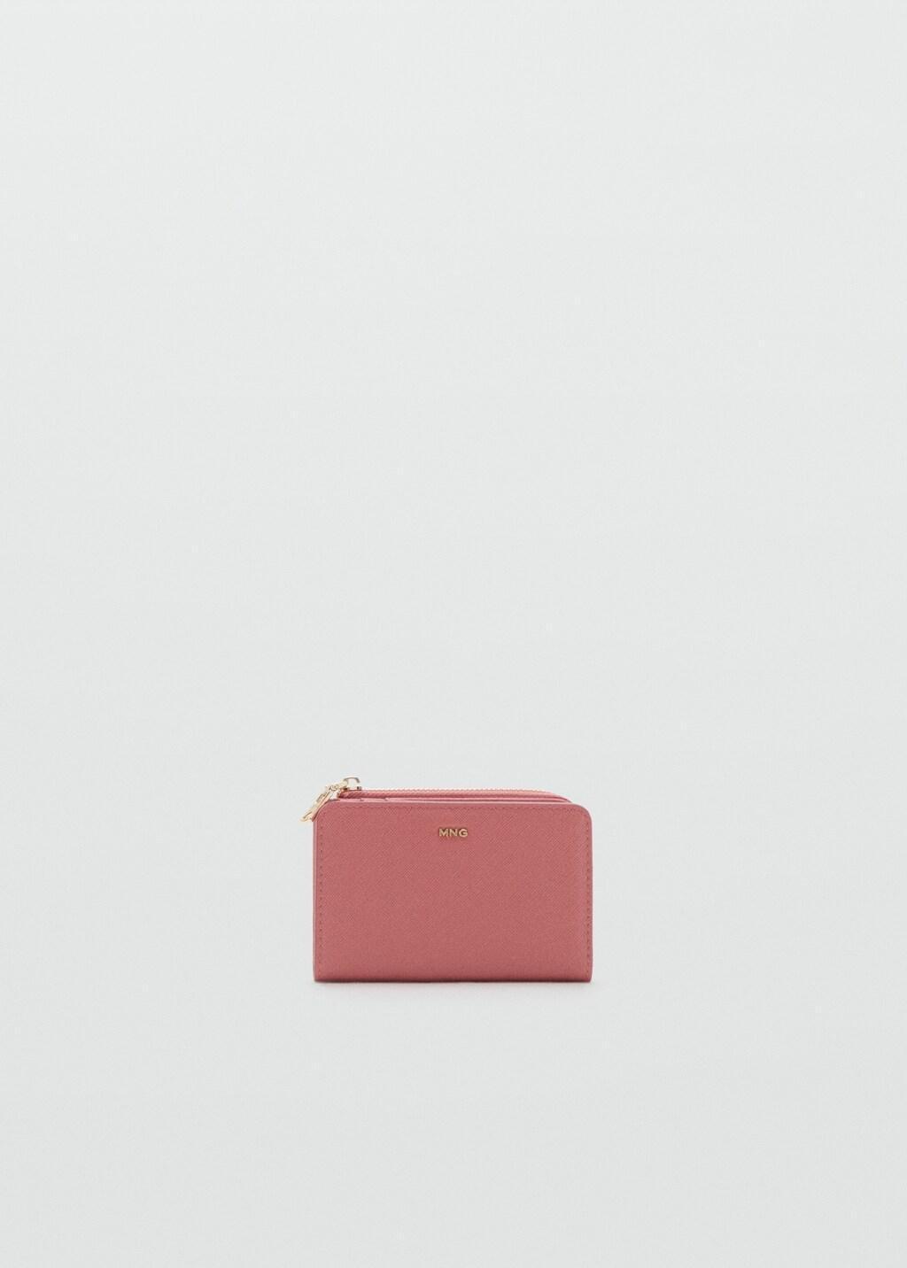 Pink Safiano-Effect Wallet With Flap, Pink, large image number 3