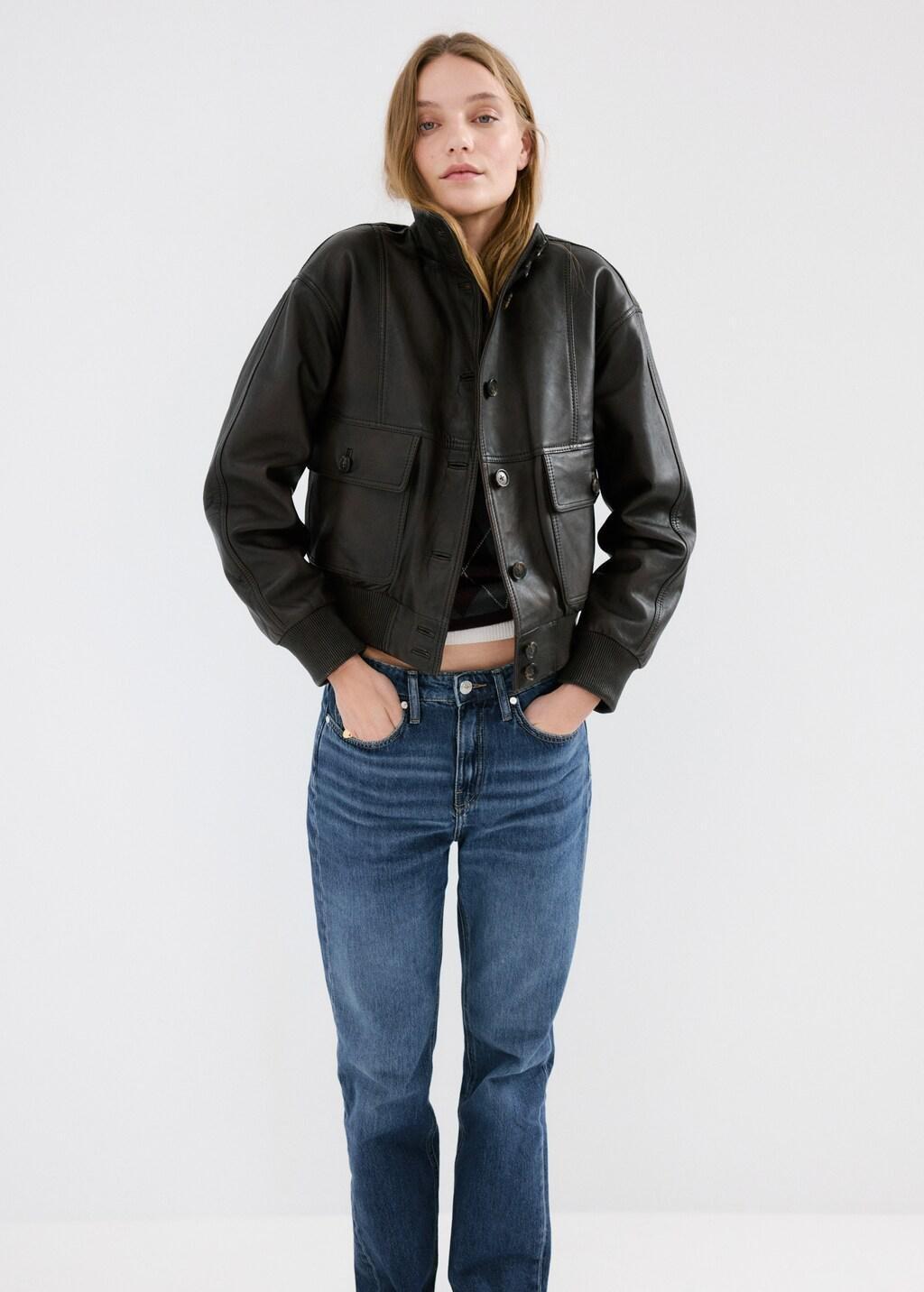 Blue Matilda High-Rise Straight Jeans, 0201_TO, large image number 4