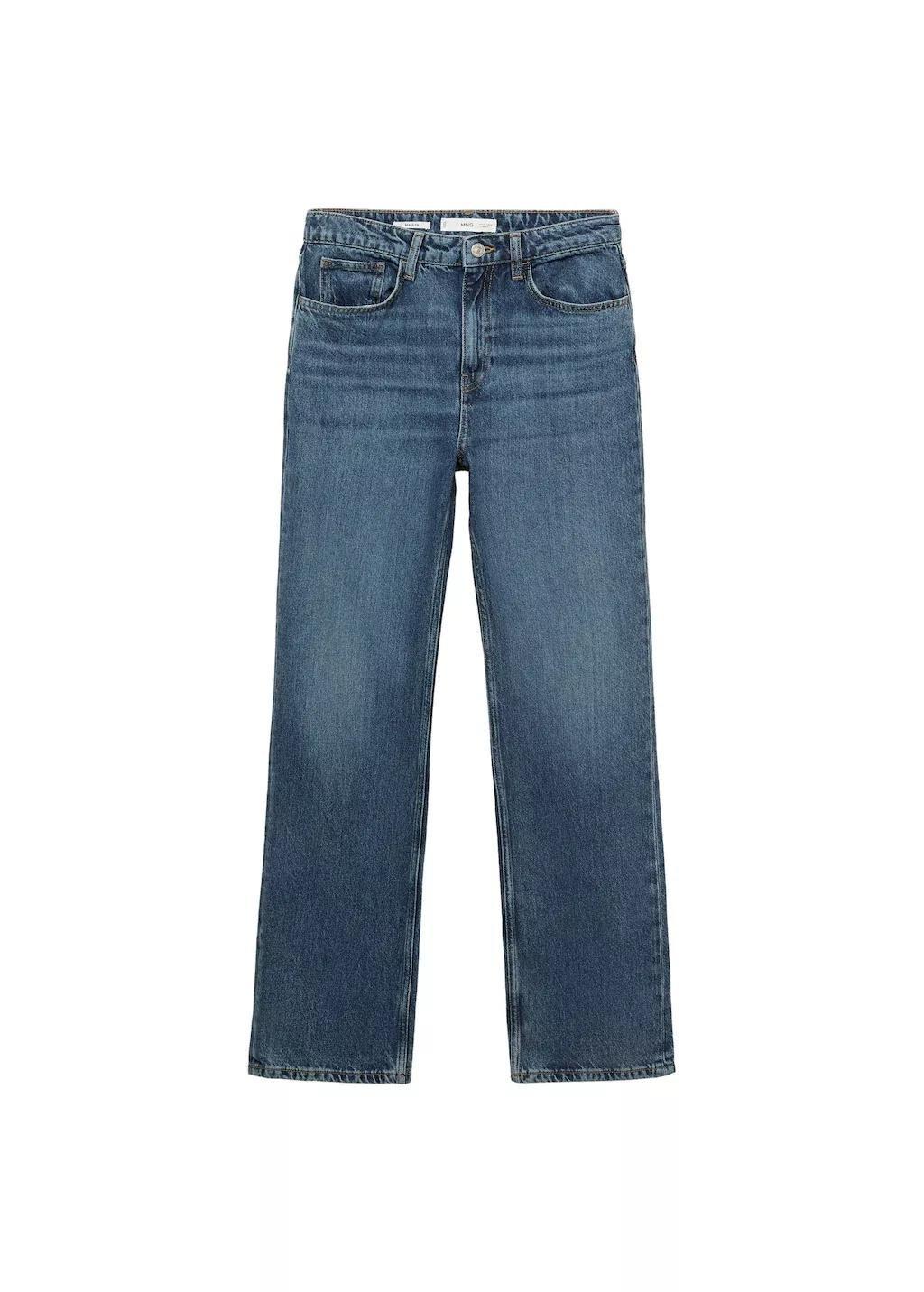 Blue Matilda High-Rise Straight Jeans, 0201_TO, large image number 7